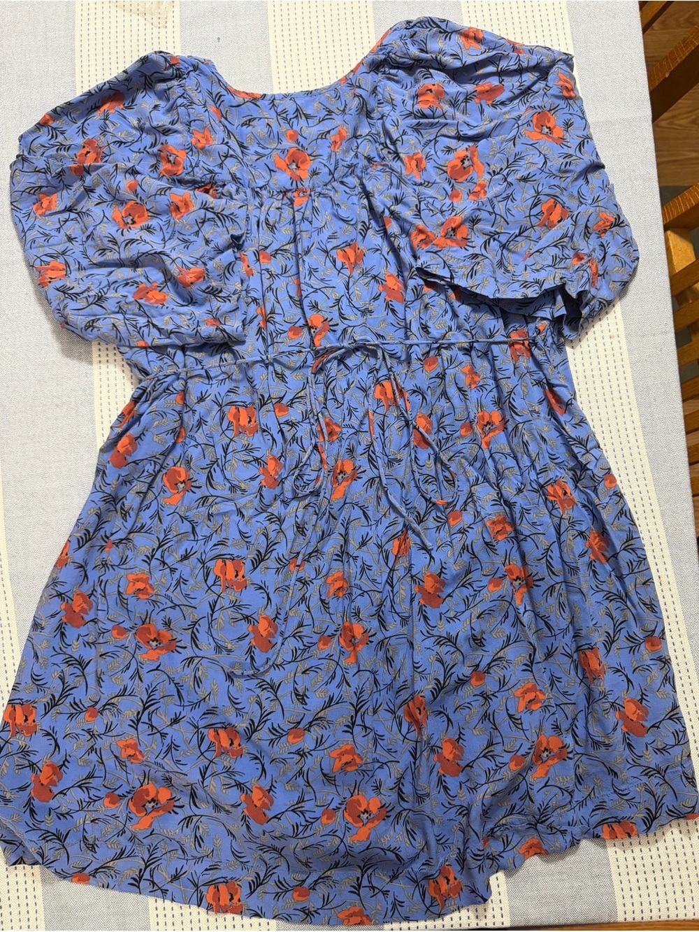 Free People Tallulah Tunic Dress- Blue Floral - Picture 9 of 10